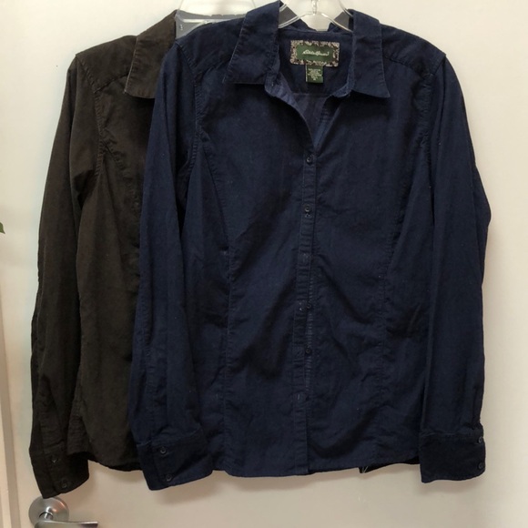 Eddie Bauer Cotton Button Down Shirts Women’s Tall M Lot of 3 Tops - Picture 3 of 10
